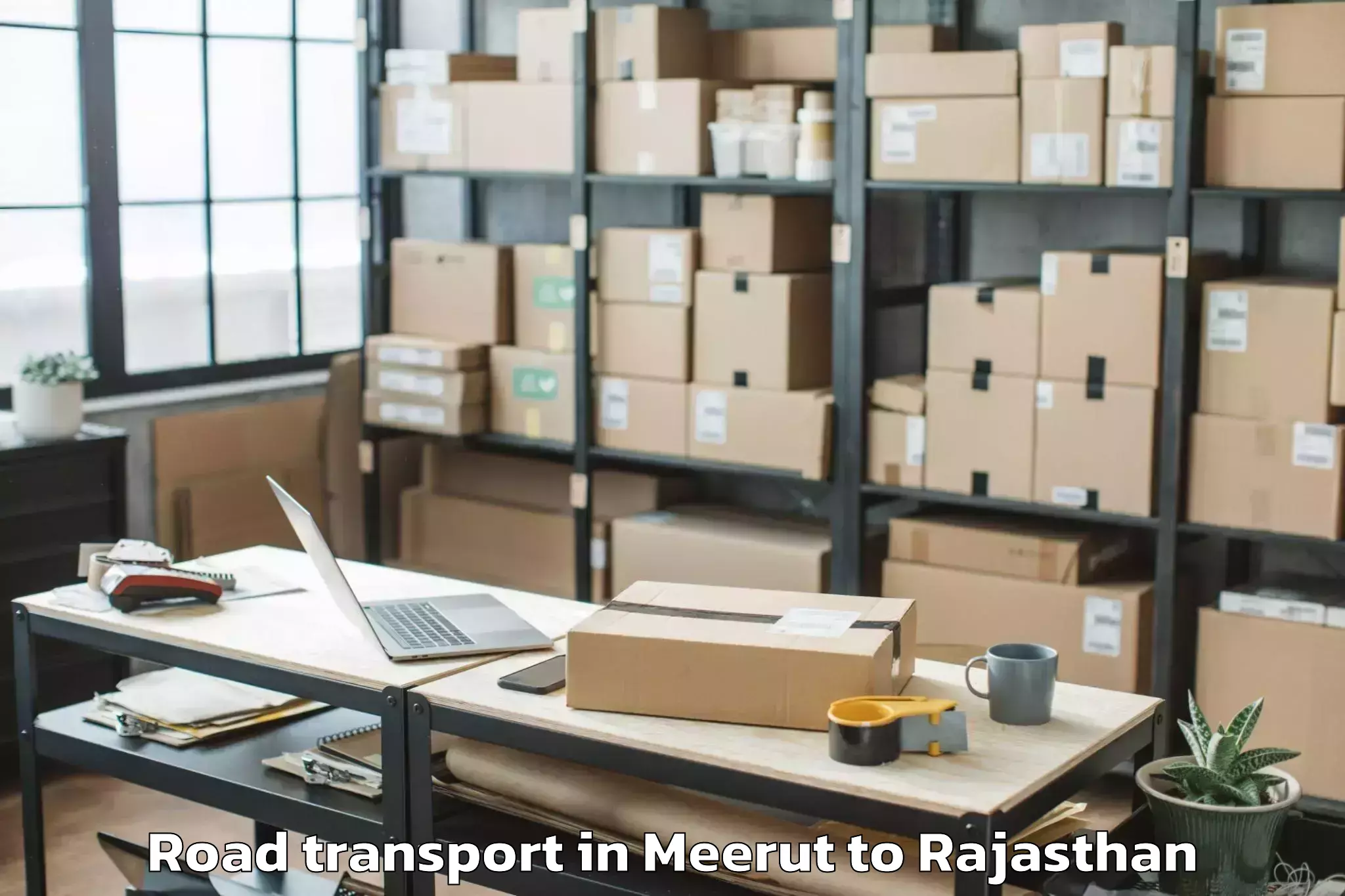 Easy Meerut to Kekri Road Transport Booking